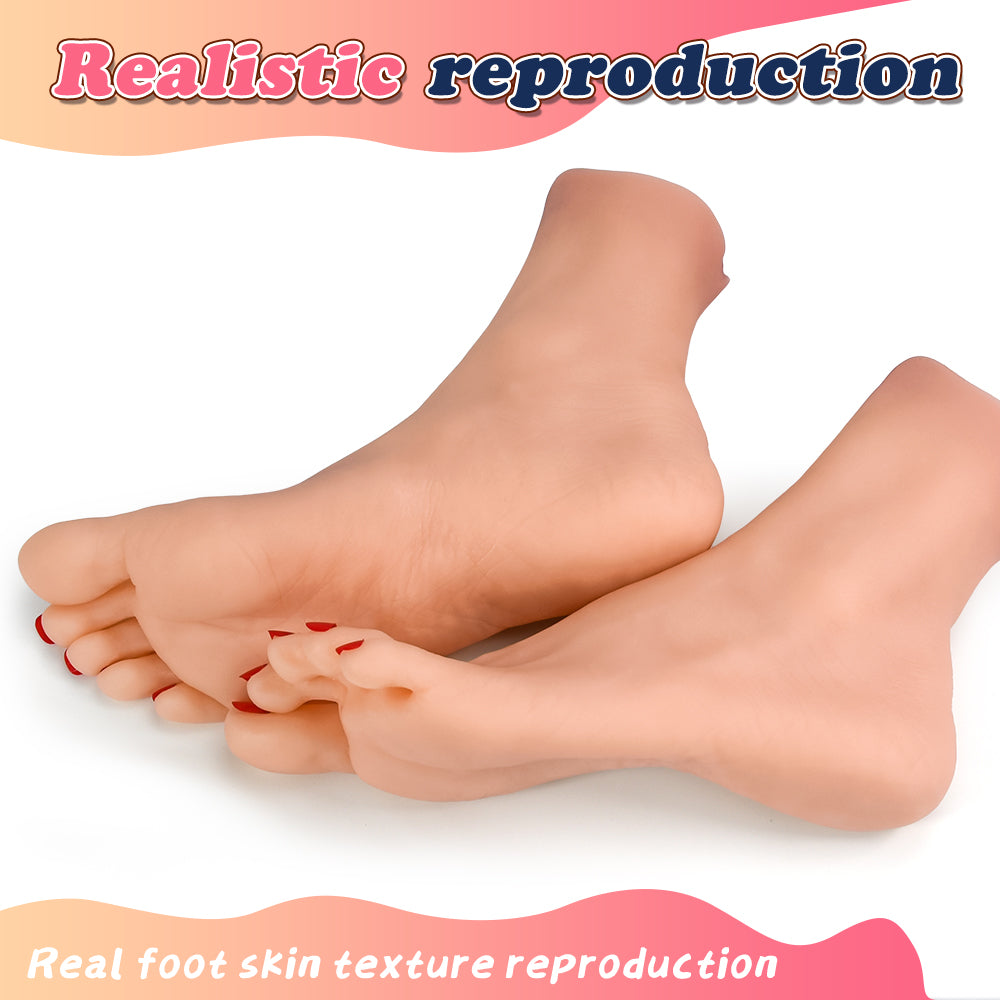 Simulated Foot Blowjob Stroker – Portable Silicone Penis Massager - 50 Shades of Toys