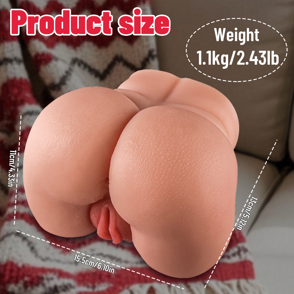 Realistic White Sex Torso – Dual-Entry Male Masturbato - 50 Shades of Toys