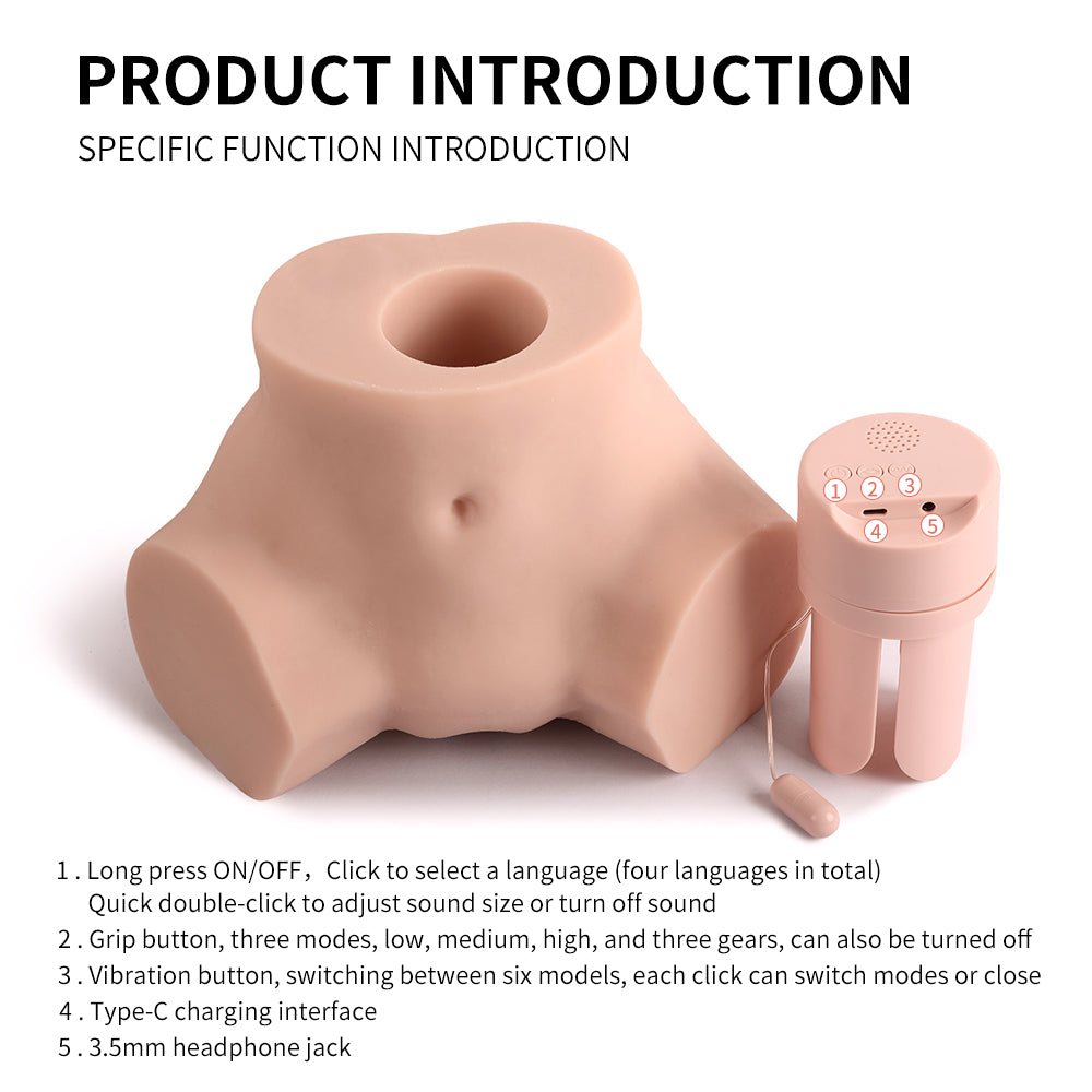 10-Speed Sucking and Vibrating Automatic Male Masturbator – Realistic 3D Vagina and Ass Dual Channel, Powerful Motor, 4 Language Modes, Premium 8.8 lb Sex Toy for Men