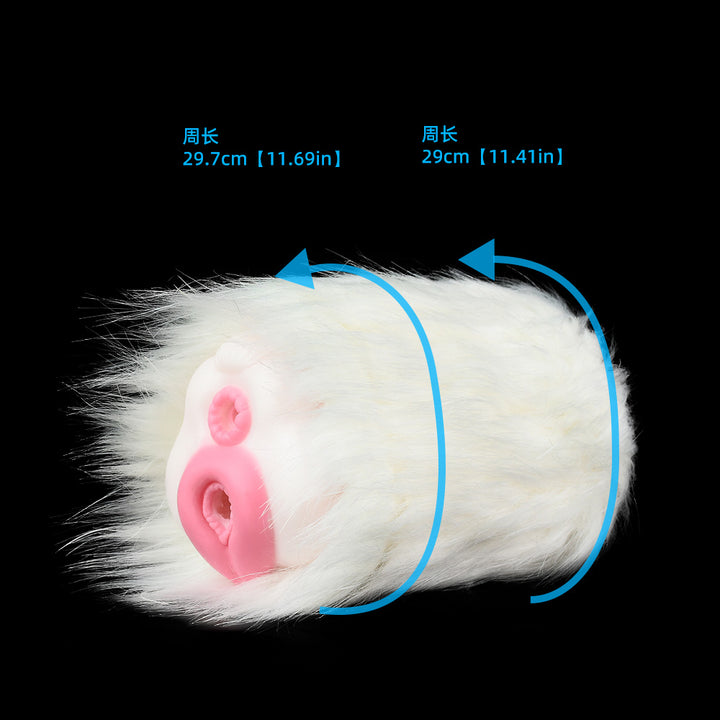 Fantasy Double Male Masturbator – Realistic Textured Mouth and Vagina with Suction - 50 Shades of Toys