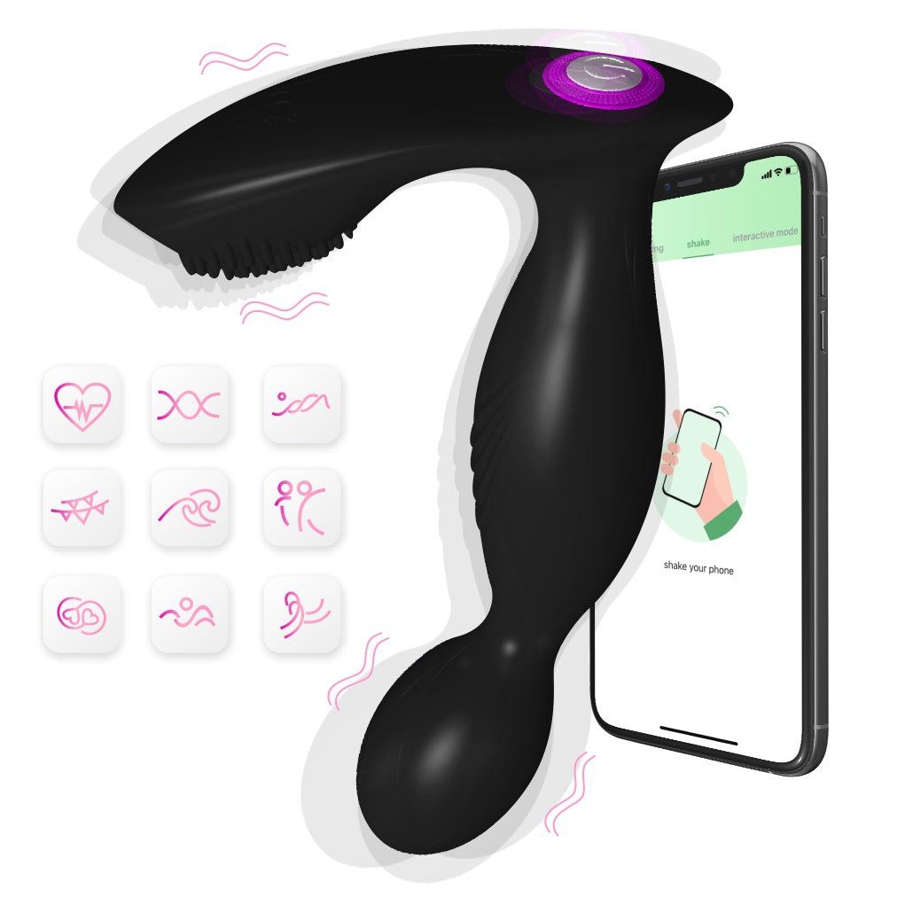 Male Prostate Massager – Vibrating Anal Plug & Perineum Stimulator - 50 Shades of Toys