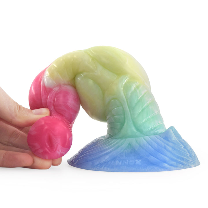 Wolf Ejaculation Dildo – Liquid Silicone Squirt Knot with Suction Cup for Fantasy Anal Play - 50 Shades of Toys