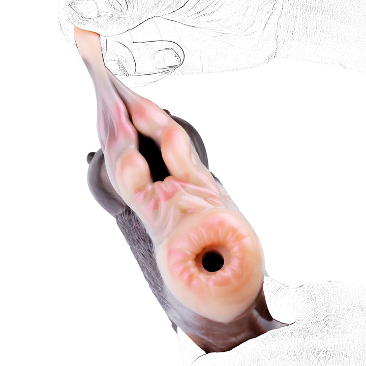 Silicone Fantasy Animal Male Masturbator, Pocket Pussy, Double Hole, Artificial Vagina, - 50 Shades of Toys