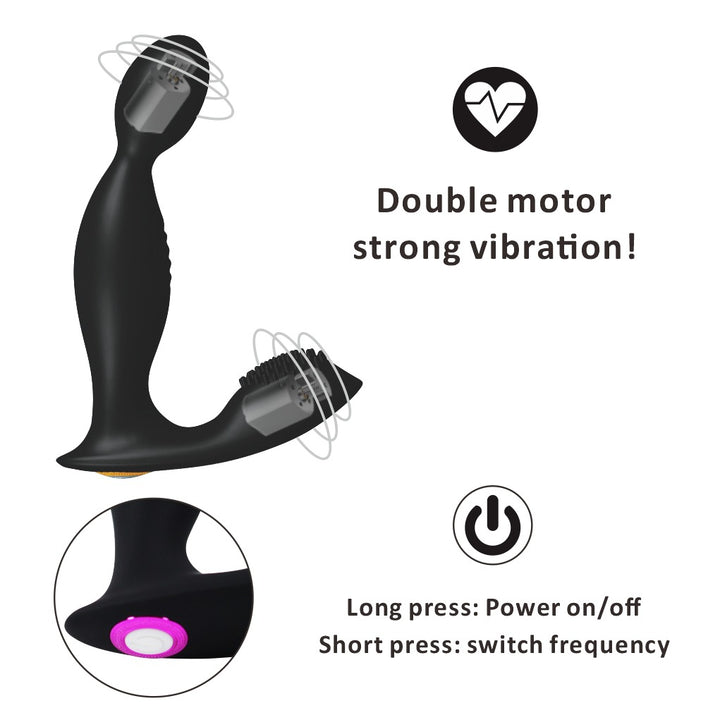 Male Prostate Massager – Vibrating Anal Plug & Perineum Stimulator - 50 Shades of Toys