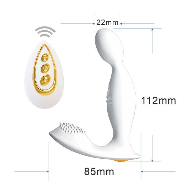 Male Prostate Massager – Vibrating Anal Plug & Perineum Stimulator - 50 Shades of Toys