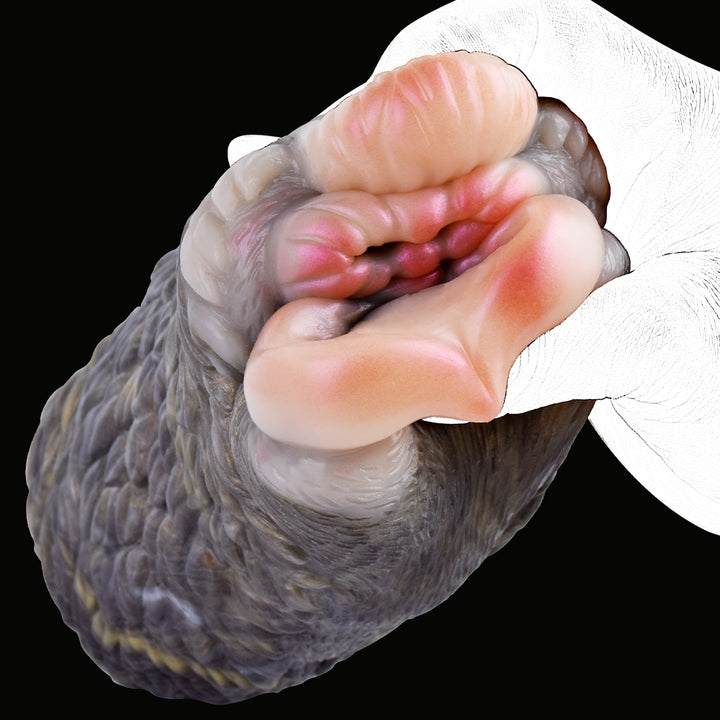 Dual Channel Fantasy Masturbator – Hairy Pocket Vagina Removable Onahole for Men - 50 Shades of Toys
