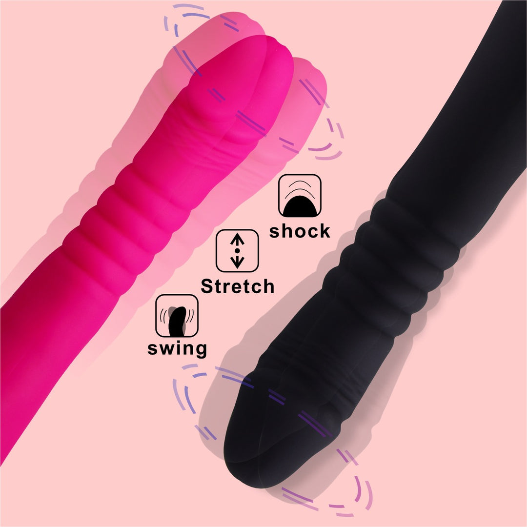 Thrusting Dildo Vibrator – G-Spot & Clitoral Stimulator - 50 Shades of Toys