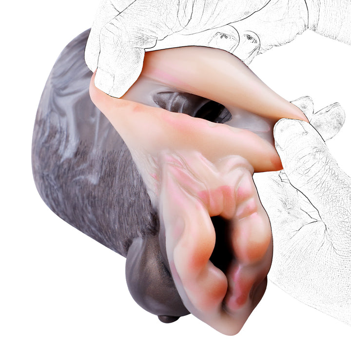 Silicone Fantasy Animal Male Masturbator, Pocket Pussy, Double Hole, Artificial Vagina, - 50 Shades of Toys