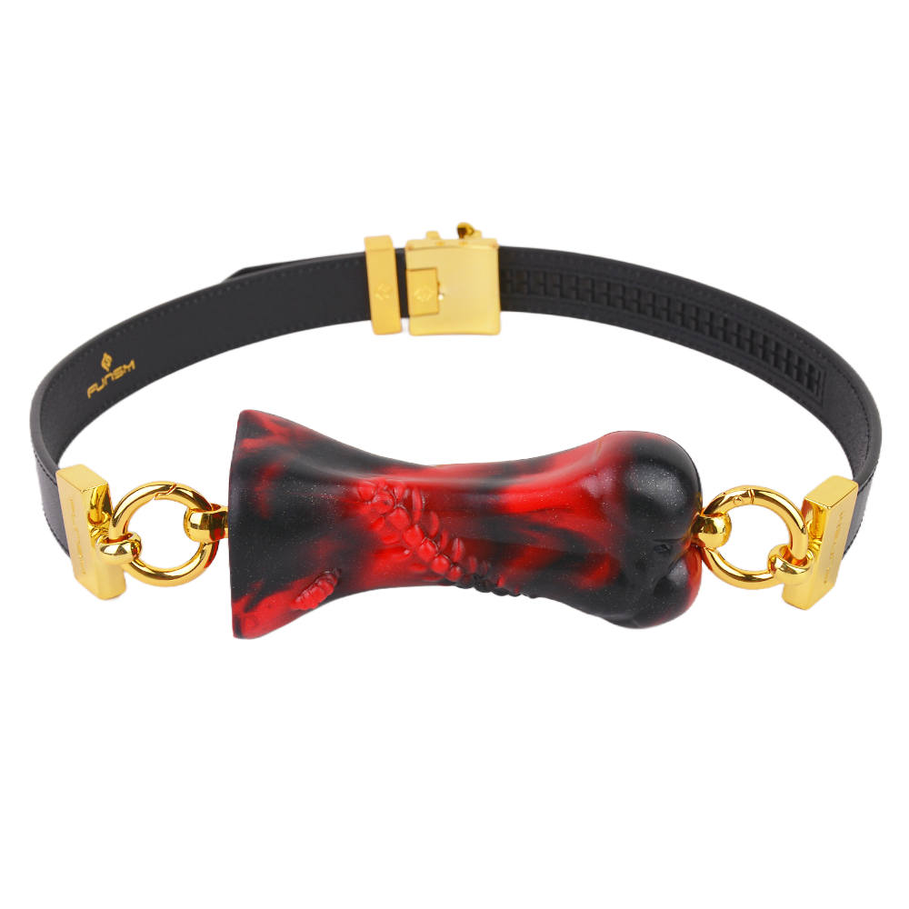 Silicone Dog Bone Mouth Gag, Adjustable BDSM Toy - 50 Shades of Toys