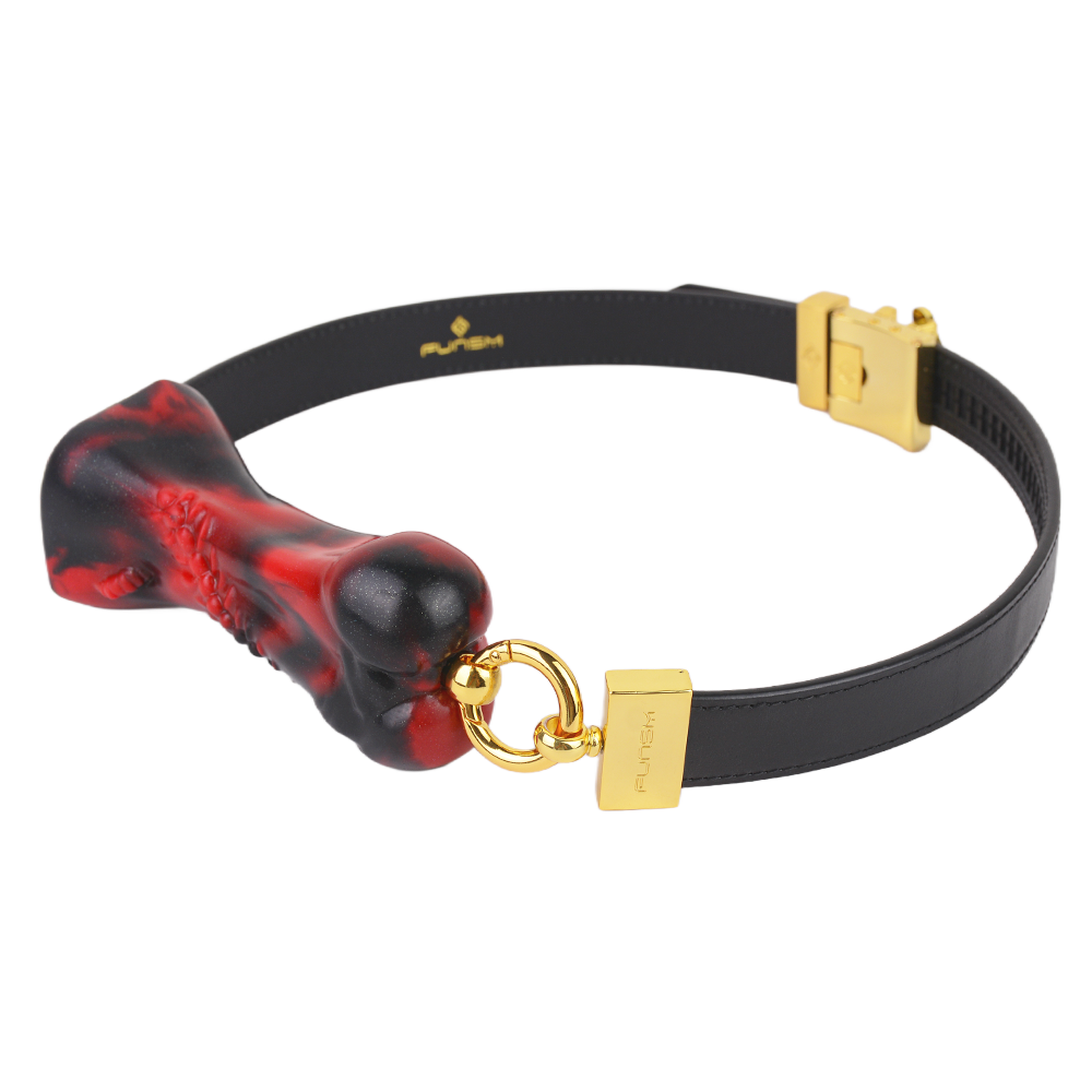 Silicone Dog Bone Mouth Gag, Adjustable BDSM Toy - 50 Shades of Toys