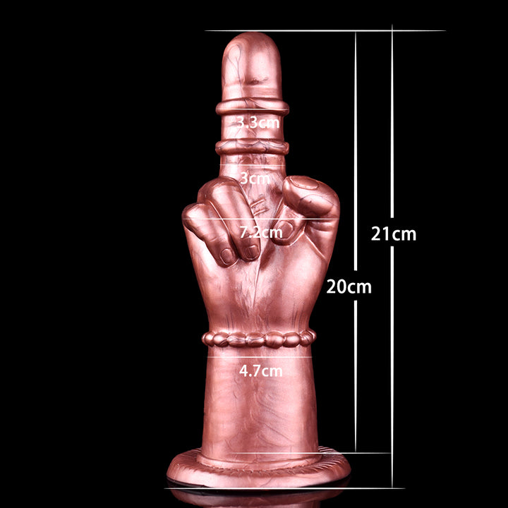 Simulated Palm Plug – Soft Suction Cup Anal Expander & Masturbator - 50 Shades of Toys