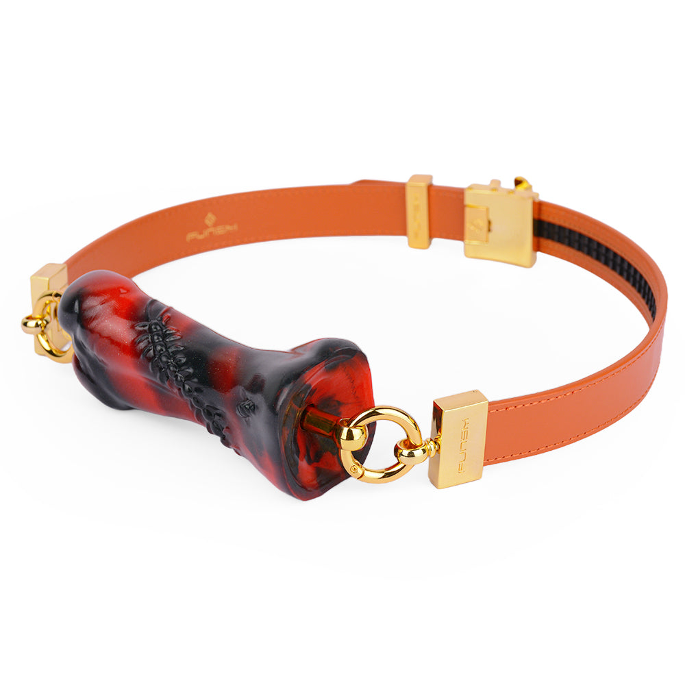 Silicone Dog Bone Mouth Gag, Adjustable BDSM Toy - 50 Shades of Toys