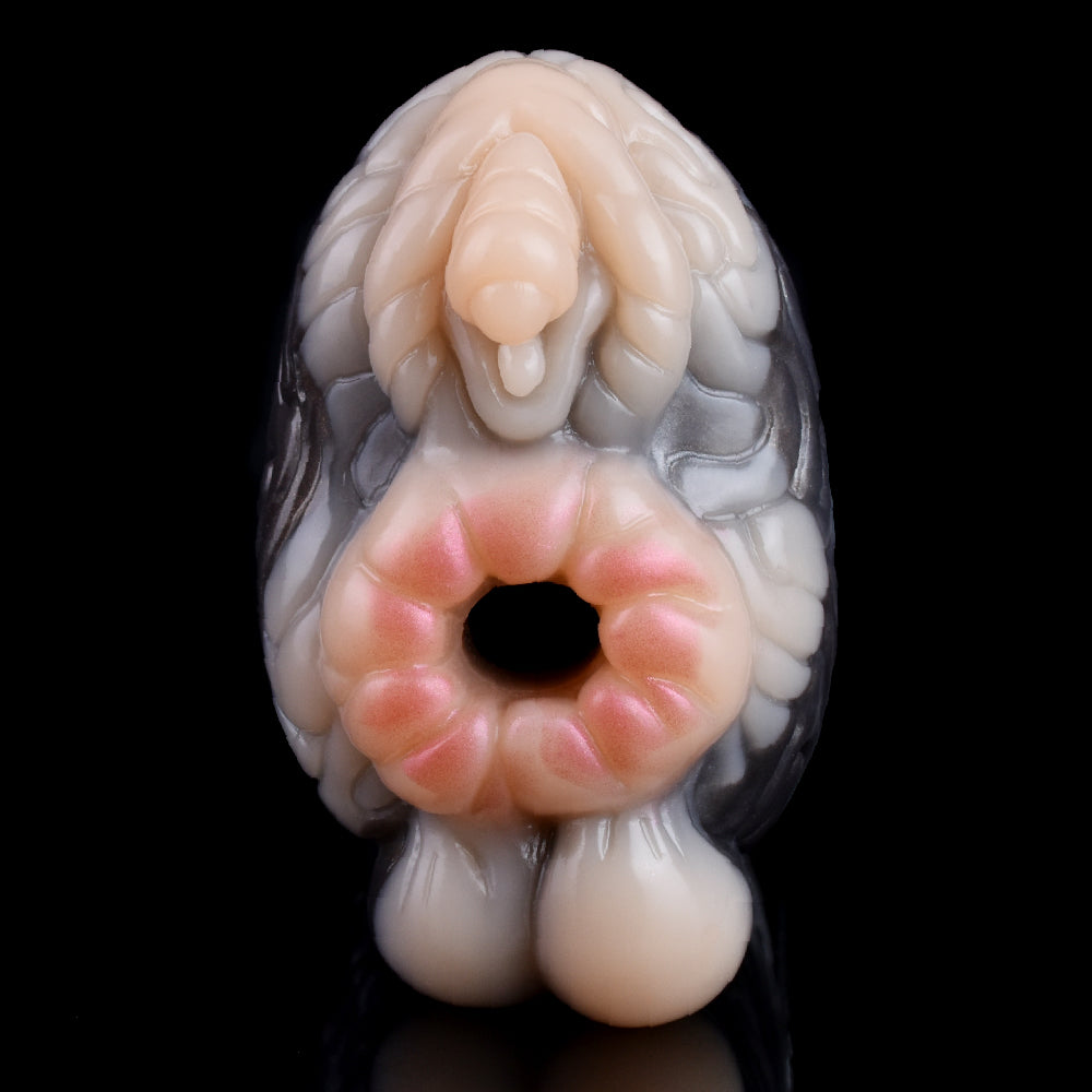 One Channel Monkey Fantasy Stroker Cup – Silicone Fantasy Pocket Masturbator for Men - 50 Shades of Toys