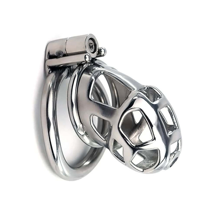 Metal Chastity Cock Cage with Catheter, Male Sex Toy - 50 Shades of Toys