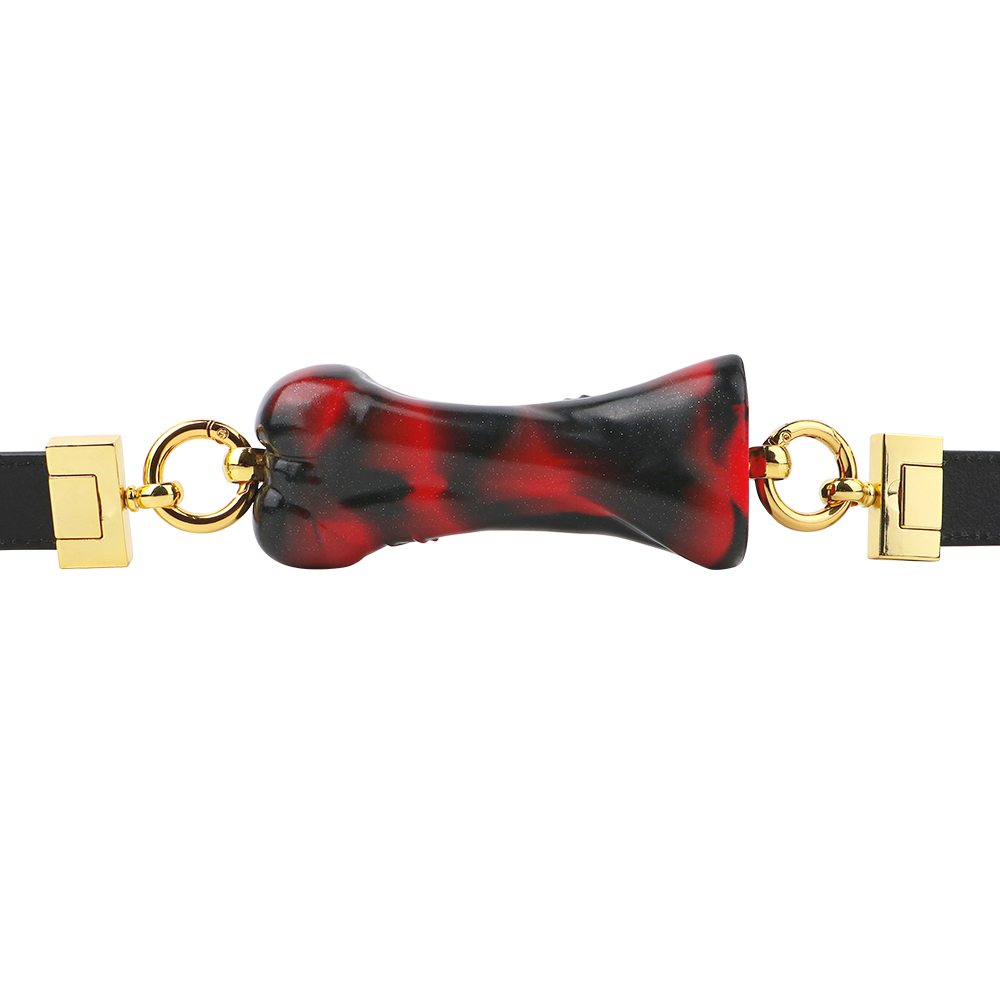 Silicone Dog Bone Mouth Gag, Adjustable BDSM Toy - 50 Shades of Toys