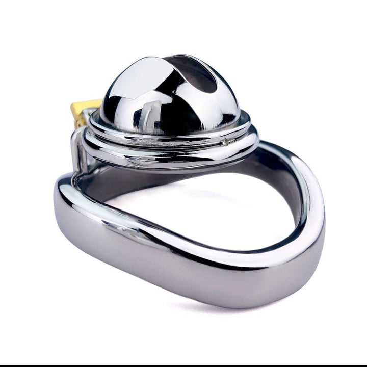 Inverted Metal Chastity Cage, Steel BDSM Denial Toy for Men - 50 Shades of Toys
