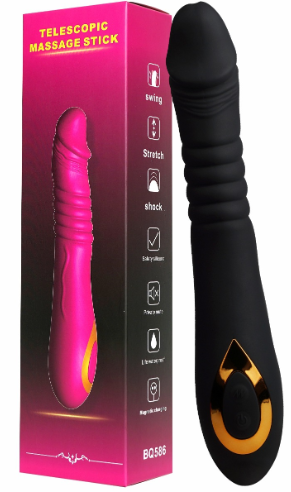 Thrusting Dildo Vibrator – G-Spot & Clitoral Stimulator - 50 Shades of Toys