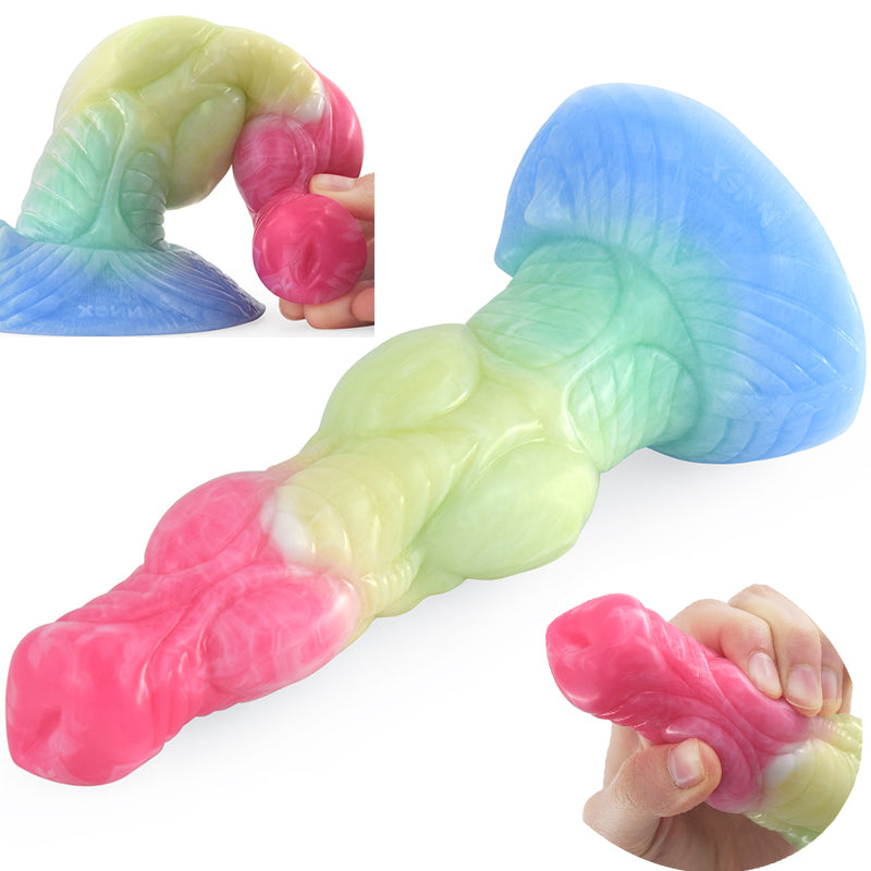 Wolf Ejaculation Dildo – Liquid Silicone Squirt Knot with Suction Cup for Fantasy Anal Play - 50 Shades of Toys
