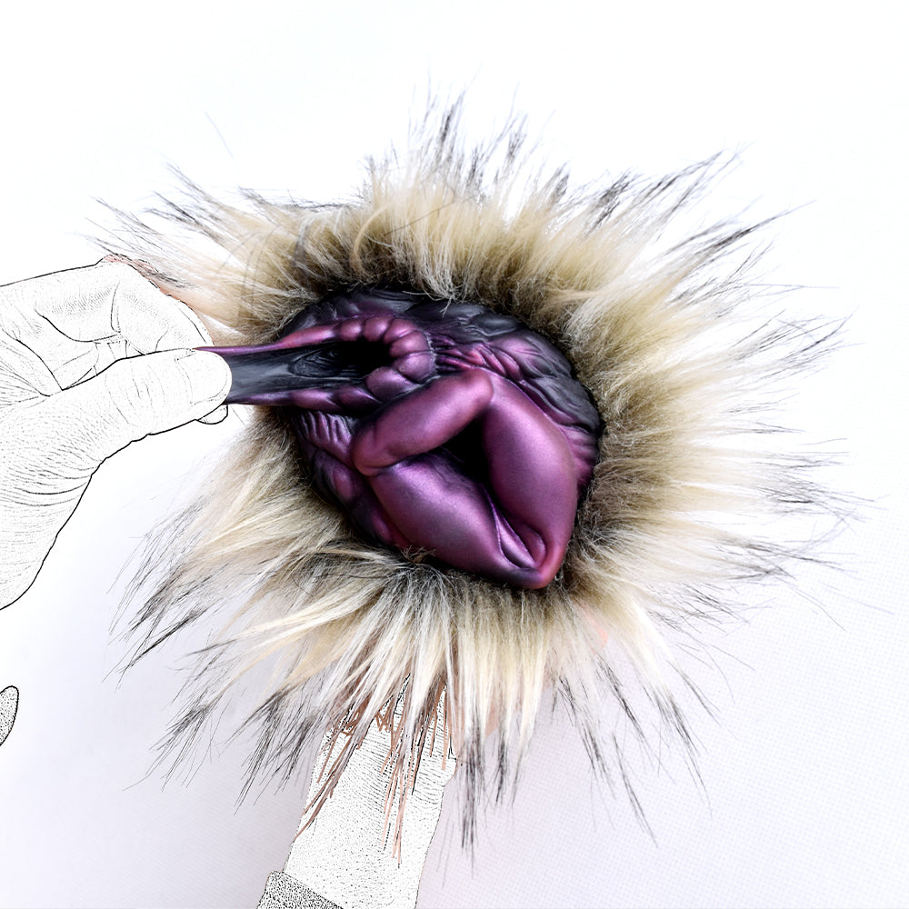 Fantasy Wild Dog Double Passage Masturbator – Manual Retractable Animal Sex Toy for Men - 50 Shades of Toys