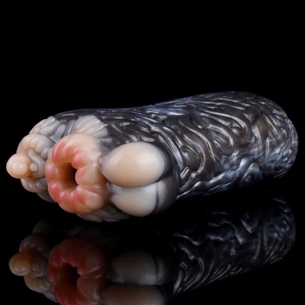 One Channel Monkey Fantasy Stroker Cup – Silicone Fantasy Pocket Masturbator for Men - 50 Shades of Toys