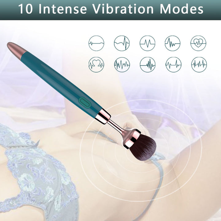Makeup Brush Vibrator – 10-Mode G-Spot & Clit Stimulator - 50 Shades of Toys