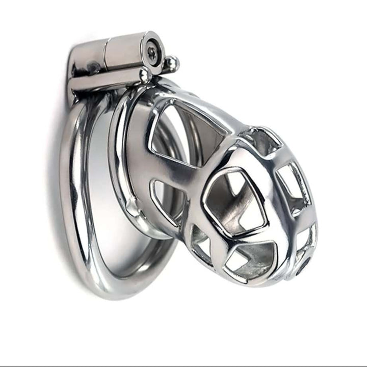 Metal Chastity Cock Cage with Catheter, Male Sex Toy - 50 Shades of Toys