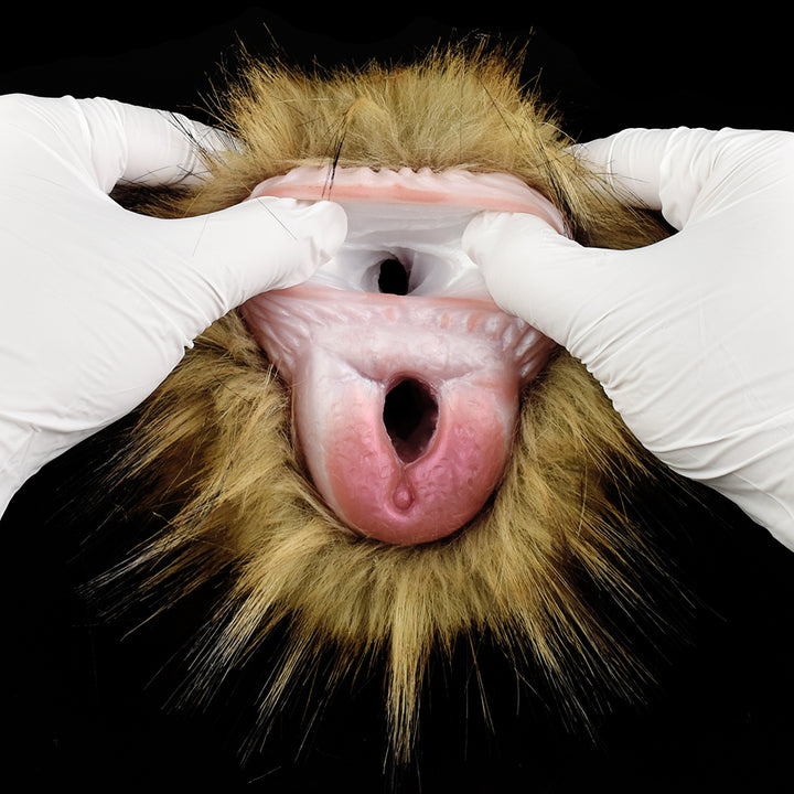 Fantasy Animal Skin Soft Silicone Masturbator – Realistic Plush Pussy for Men - 50 Shades of Toys