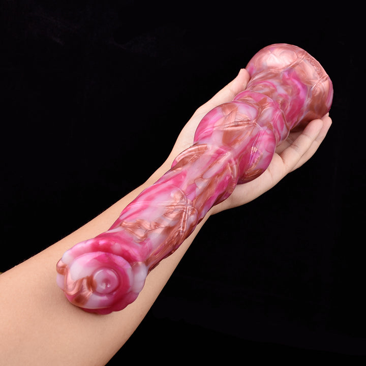 10-Mode Suction Dildo & Anal Plug Vibrator Set - 50 Shades of Toys