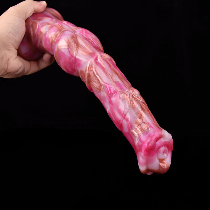 10-Mode Suction Dildo & Anal Plug Vibrator Set - 50 Shades of Toys
