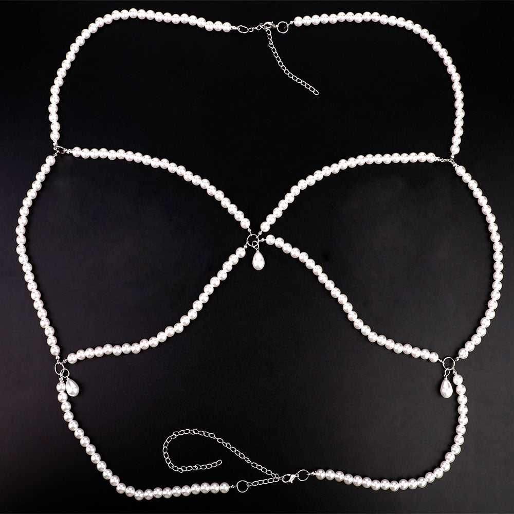 Stainless Steel Adjustable Breast straps with  clamps Nipple Clip Bondage Set for Women - 50 Shades of Toys