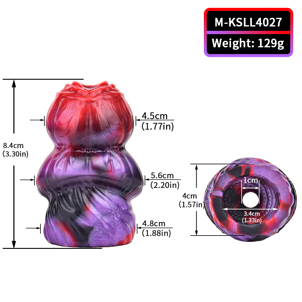 Silicone Mouth Gag with Leather Restraints, Oral Gag BDSM Set for Women - 50 Shades of Toys