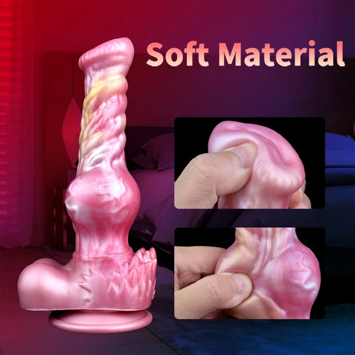 8.2" Thrusting Dragon Dildo – 10-Mode Vibrating Anal Toy - 50 Shades of Toys