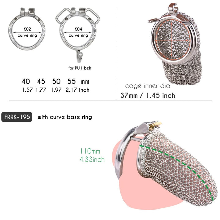 Anti-Removal Chastity Cage, Male Cock Lock - 50 Shades of Toys