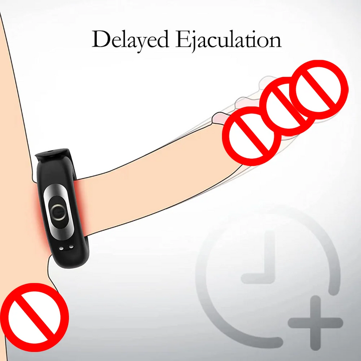 Adjustable Vibrating Penis Ring for Men – Rechargeable Silicone Cock Ring to Delay Ejaculation, Enhance Erection, and Boost Enlargement for Longer Performance