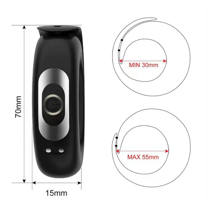 Adjustable Vibrating Penis Ring for Men – Rechargeable Silicone Cock Ring to Delay Ejaculation, Enhance Erection, and Boost Enlargement for Longer Performance